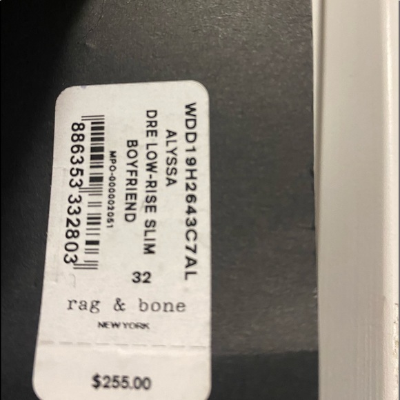 Rag & Bone Crop Boyfriend Jeans.. SZ 32. - Picture 6 of 6